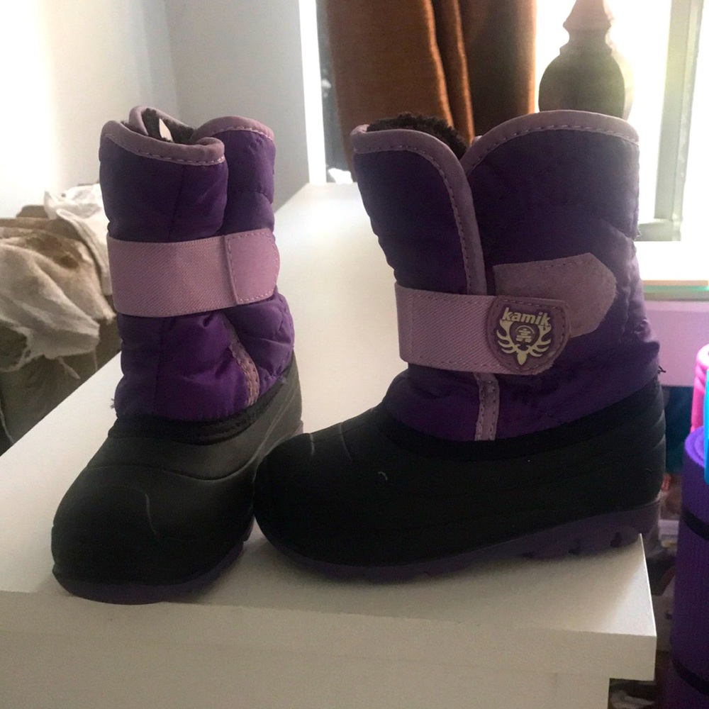 Kamik toddler girls waterproof snow boots